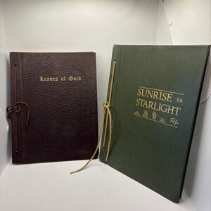 Vintage Leaves of Gold Sunrise to Starlight Anthology Poetry Book‎ Set